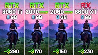 RTX 3060 Ti vs RTX 2070 SUPER vs RTX 2060 SUPER vs RX 6600 XT  Test in 20 Games in 2024 [upl. by Fredric]