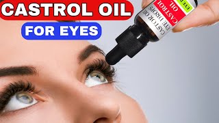 Castor Oil Eye Benefits Dry Eyes Eye Bags Eye Floaters Cataracts [upl. by Inahc]