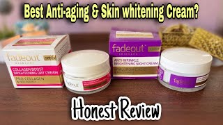 Fadeout Collagen Boost Brightening Day Cream vs Antiwrinkle Night Cream Honest Review [upl. by Rochella807]