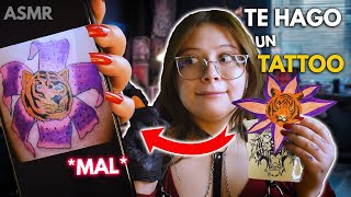 ASMRš‘‰š¸» Te HAGO un TATUAJE  MALš–¤  Roleplay para DORMIR š´Tattoo Shop [upl. by Eelirem530]