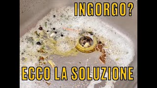 Come disotturare lo scarico del lavabo della cucina [upl. by Shipp]