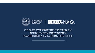 Curso de extensión universitaria en actualización innovación y transferencia en la formación de ELE [upl. by Ecinnaj]