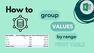 Excel Pivot Table How To Group Values By Range [upl. by Imogene217]