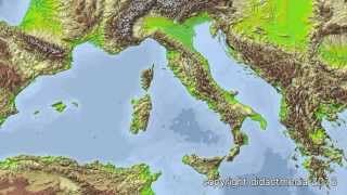 Europa im Überblick  der Westen  Italien  Gewässer Gebirge und Inseln [upl. by Gnilrits289]