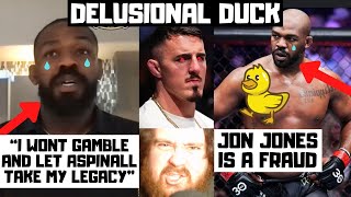 Jon Jones DELUSIONALY DUCKING Tom Aspinall Recent Interview EXPOSES HIM My Reaction [upl. by Navets174]