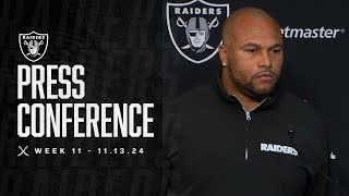 Coach Pierce ‘Everything That’s Behind Us Is Behind Us I’m Looking Forward’  Raiders  NFL [upl. by Shaya793]