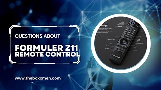 REMOTE CONTROL QUESTION FORMULER Z11 PRO MAX [upl. by Ardella]