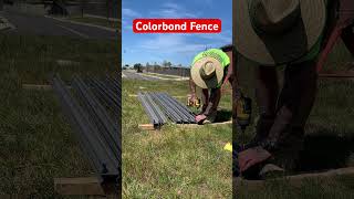 Building a colorbond fence diy fence homeimprovement construction work stihl [upl. by Liborio]