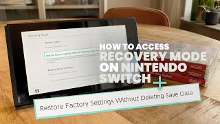 Factory Reset Nintendo Switch Without Deleting User Data  Access Recovery Mode [upl. by Musser]