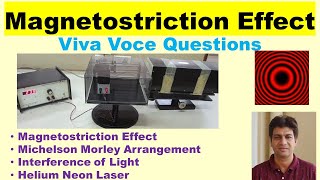 Magnetostriction Experiment Viva Questions with answers Michelson Arrangement Ferromagnetic rod [upl. by Rawdon866]