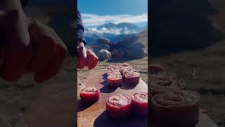 Shish kebab roll on the mountains 🏔️ [upl. by Gnilrac]