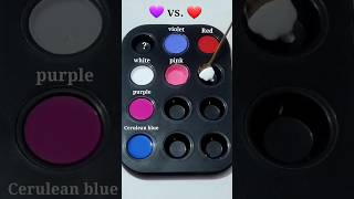 Violet vs Red satisfying color Mixing colormixing paintmixing shorts viralshort [upl. by Shandeigh279]