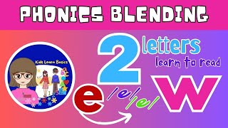 Two Letter Words Phonics for Kids Phonics Lessons Preschool Learning  2 Letter Phonics [upl. by Broderick]