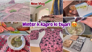 Winter k dresses ki Tiyariyan 🥰  Soup recipe with Chicken and Veg 🥘 Tabiat khrab ho gae [upl. by Bethany52]