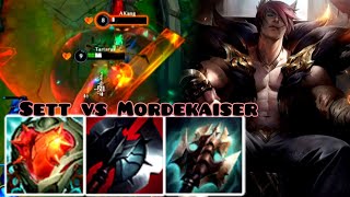 HOW TO BEAT MORDEKAISER AS SETT  WILD RIFT BARON LANE BUILD AND RUNES [upl. by Tteltrab]