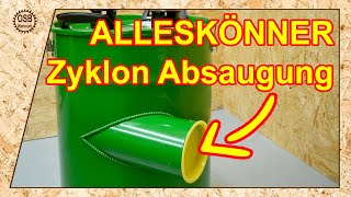 Zyklon Werkstatt Absauganlage CamVac CGV 286  336  386 2 Motoren RecordPower Maschinenhandel Meyer [upl. by Huff]