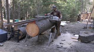 Logs to Lumber Alaskan Chainsaw Milling [upl. by Artamas]