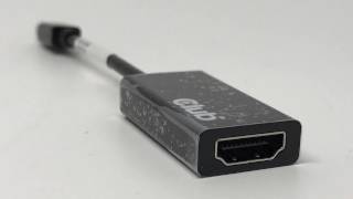 Club 3D Mini DisplayPort 12 to HDMI 20 UHD 4K UHD 3840x2160 at 60Hz Adapter Unboxing [upl. by Kandace743]