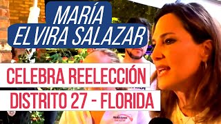 La congresista María Elvira Salazar celebra en Miami su reelección en el Distrito 27 de Florida [upl. by Ramma]