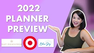 2022 Planner Preview Target Planner Shopping  Day Designer Blue Sky Wit And Delight [upl. by Zondra467]