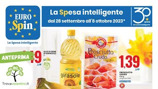 VOLANTINO EUROSPIN dal 28 settembre al 8 ottobre 2023 anteprima [upl. by Tenahs]