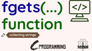 Use fgets function to collect Strings  C Programming [upl. by Rochette823]