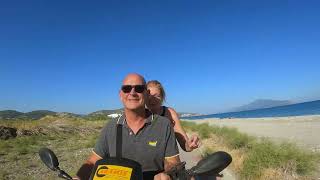 Vanuit Hotel Samos Sun op de scooter naar Ireon 4K [upl. by Mariana221]