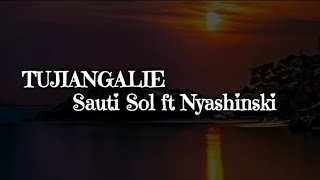 Sauti Sol ft Nyashinski  TUJIANGALIE  Lyrics [upl. by Leaffar208]