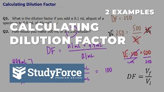 Calculating Dilution Factor [upl. by Astto]