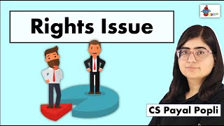 What is Rights Issue  Rights Issue of Shares  Meaning of Rights Issue  Company Law [upl. by Arelus]