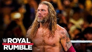 Edge returns at Royal Rumble and delivers vicious Spears Royal Rumble 2020 WWE Network Exclusive [upl. by Maddocks715]