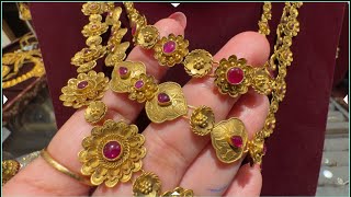 Tanishq 22k Bridal Necklace Set Designs with PriceLayer Necklace DesignNakashi NecklaceDeeya [upl. by Latvina]