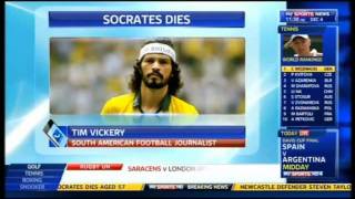 Sócrates Dies Tributes From Tim Vickery amp Simon Clifford [upl. by Yennep20]