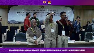 SIDANG PERHITUNGAN SUARA DAN PENETAPAN PEMIRA KM UNNES 2023 [upl. by Anselmi]