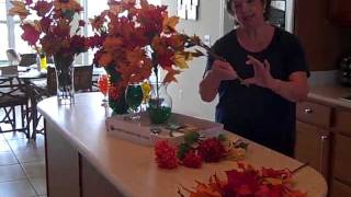 Fall Floral Arrangement With Water Beads [upl. by Nowtna3]