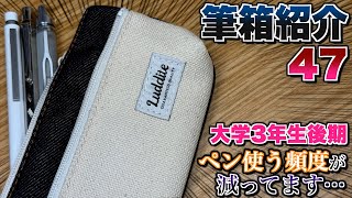 【無念の大学生】筆箱紹介 47 文房具好きなんだけど、正直ペンを使用する頻度が減ってます…。 [upl. by Ailaht315]