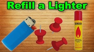 How to Refill a Lighter  Easy Way [upl. by Cirdla]