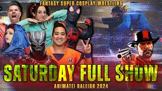 FSCW WRESTLING at ANIMATE RALEIGH 2024 Saturday Night Full Show Featuring Actor Roger Clark [upl. by Ahsekyt]