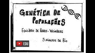 Genética de populações  Equilíbrio de HardyWeinberg [upl. by Tiffie]