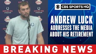 Andrew Luck Retirement Press Confrence  Breaking News  CBS Sports HQ [upl. by Washko759]