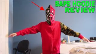 NEW BAPE HOODIE REVIEW [upl. by Dewey]