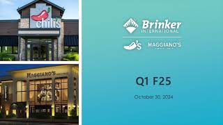 Brinker International EAT Q1 2025 Earnings Presentation [upl. by Aitnyc652]