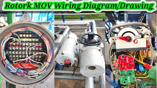 Rotork Actuator Drawing  Rotork Actuator Wiring Diagram  Rotork Actuator Cable Connection  MOV [upl. by Thalia]