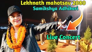 Samikshya Adhikari Live Performance At Lekhnath Mahotsav 2080 SamikshyaAdhikari [upl. by Ennairrek]