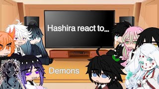 Hashira react to demons [upl. by Nosyla188]