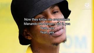 Emtee  Manando Lyrics [upl. by Naruq]