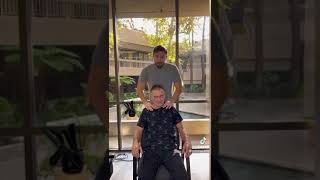 73YearOld Gets INSANE adjustment chiropractor cracks adjustment health shorts [upl. by Busey814]