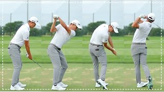 Watch Collin Morikawa Full Range Session in 2 Min Wedge to Driver [upl. by Yurik]