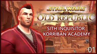 SWTOR  Sith Inquisitor Main Story  Ep 01  The Korriban Academy [upl. by Land]