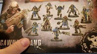 Games Workshop Unboxing the new Necromunda Cawdor gang [upl. by Esinyl]